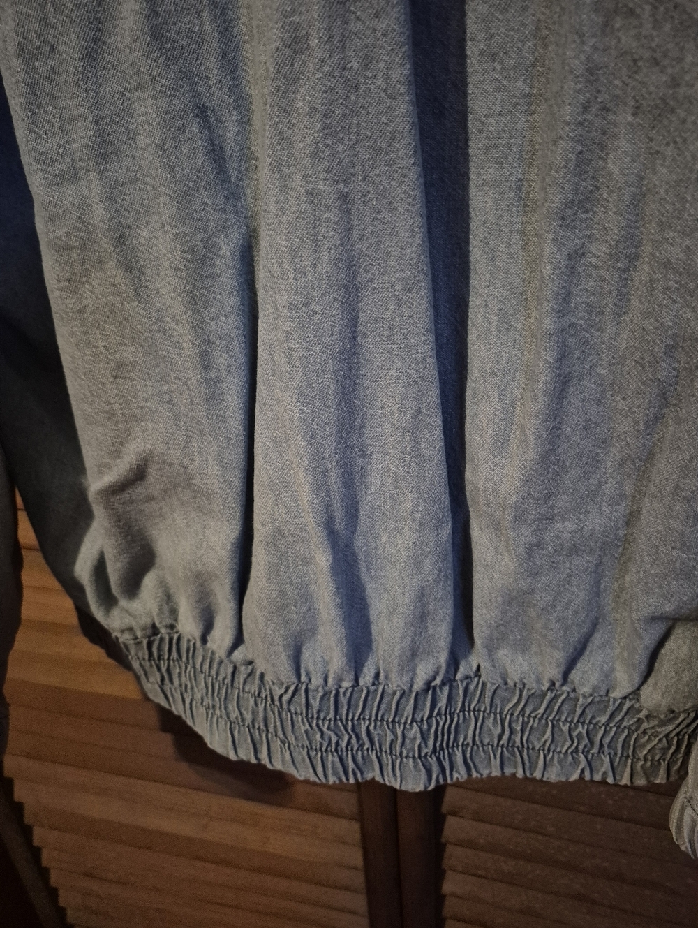 Vintage Mari-Lyn Light Blue Denim Bomber Jacket USA - Picture 9 of 11